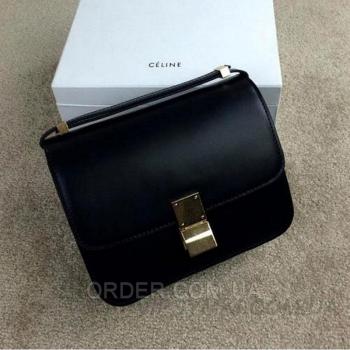 Женская сумка Celine Classic Box Shoulder Bag Black (7307) реплика