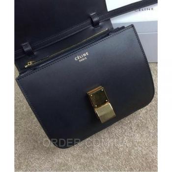Женская сумка Celine Classic Box Shoulder Bag Black (7307) реплика