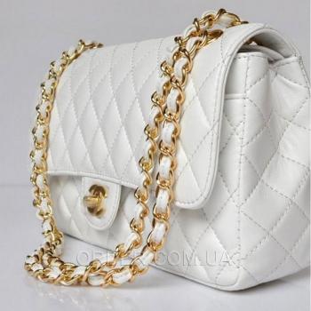 Женская сумка Chanel Flap 2.55 White (8450) реплика