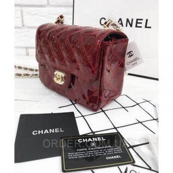 Женская сумка Chanel Mini Flap Red (8133) реплика