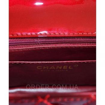 Женская сумка Chanel Mini Flap Red (8133) реплика