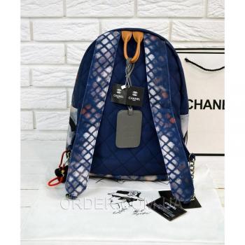 Рюкзак Chanel Graffiti Printed Canvas Backpack (9703) реплика