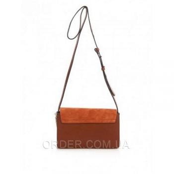 Женская сумка Chloe faye cross-body bag brown (2075) реплика