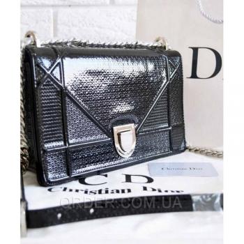 Женская сумка Dior Diorama Black (2301) реплика