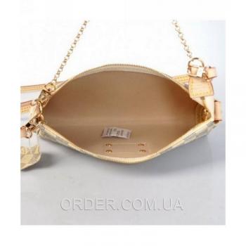 Женская сумка-клатч Louis Vuitton Damier Azur Eva (4060) реплика