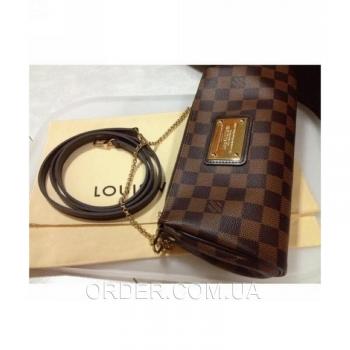 Женская сумка-клатч Louis Vuitton Damier Eva II (4059) реплика