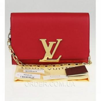 Женская сумка Louis Vuitton MM Chain Red (4070) реплика