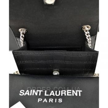Женская сумка YSL Saint Laurent Tassel Small Crocodile (7273) реплика