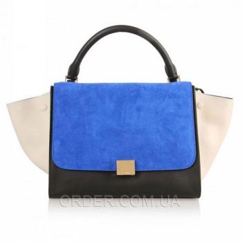 Женская сумка Celine Trapeze Blue (7340) реплика
