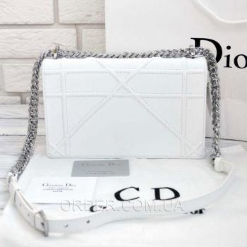 Женская сумка Dior Diorama White (2295) реплика