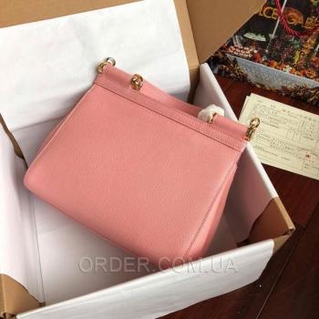 Женская сумка Сумка Dolce & Gabbana Sicily Pink (4924) реплика