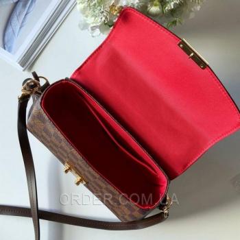 Женская сумка Louis Vuitton Croisette Damier Ebene Canvas Bag (4050) реплика