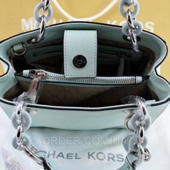 Женская сумка Michael Kors Cynthia Small Satchel Mint (5721) реплика