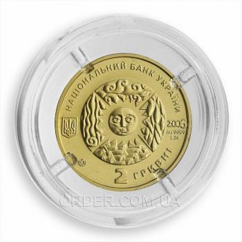 Золотая монета знака зодиака Овен