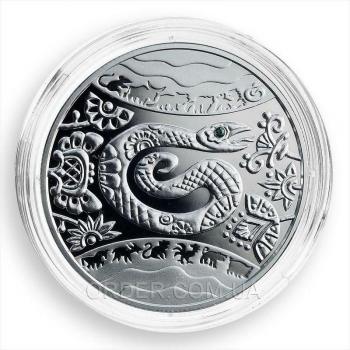 Серебряная монета Год Змеи