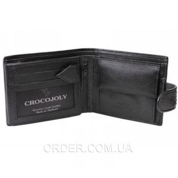 Мужское портмоне из кожи крокодила (ALM 100T Black)