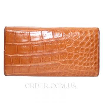 Женский кошелек из кожи крокодила (PCM 03 B Golden Tan)