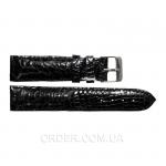 Ремешок для часов из кожи крокодила (ALWS 01 Black)