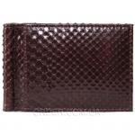 Зажим для купюр из кожи питона (PTMC 01 Brown)