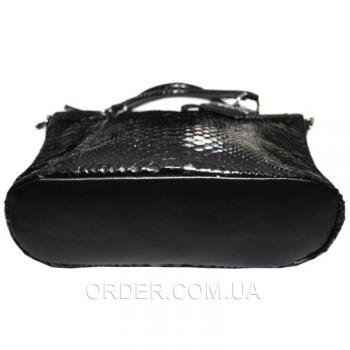 Женская сумка из кожи питона (PT 816 Black)