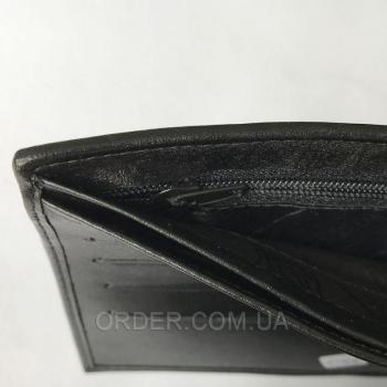 Мужской кошелек из кожи ската (ST 92-2 Black)