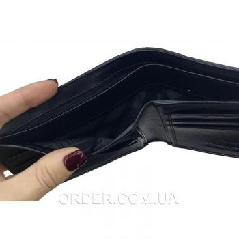 Мужское портмоне из кожи крокодила (ALM 03-3 B Black)