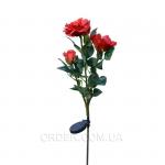 Светодиодный светильник на солнечной батарее Rose red