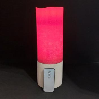 Напольная светодиодная свеча восковая Venus 20см красная