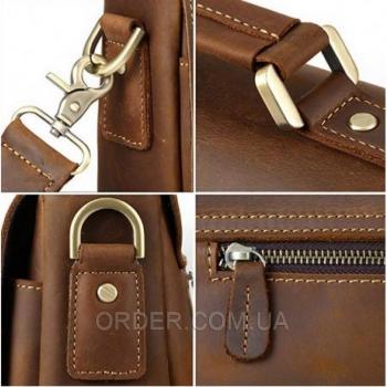 Мужской кожаный портфель TIDING BAG (t0016)