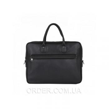 Черная кожаная мужская сумка Tiding Bag (A25-17611A)